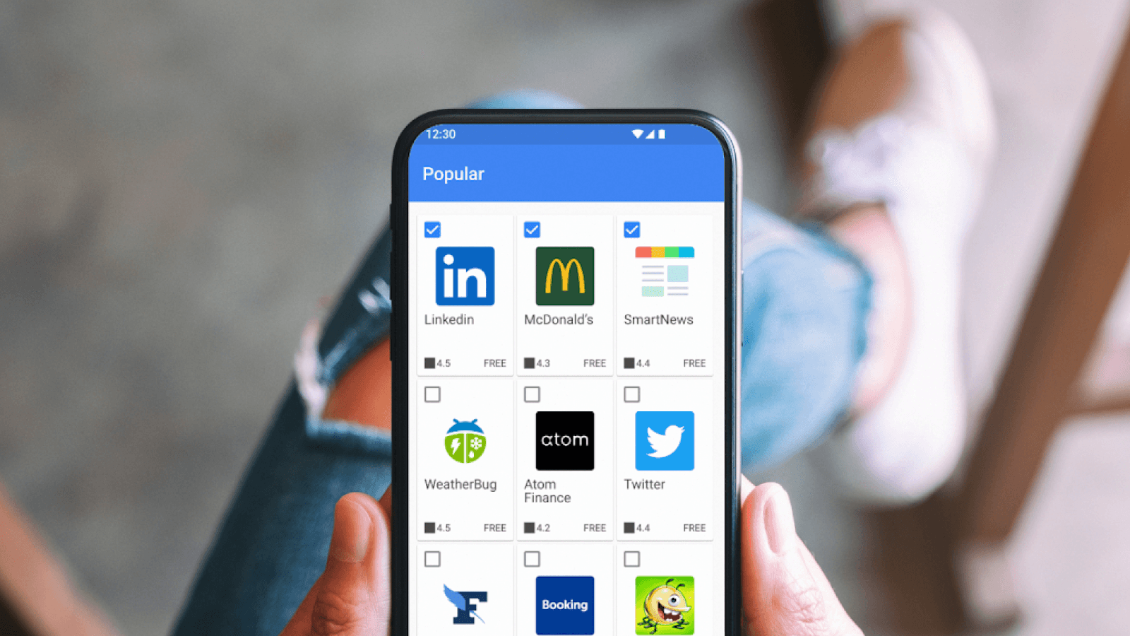 People watch their cellphones 