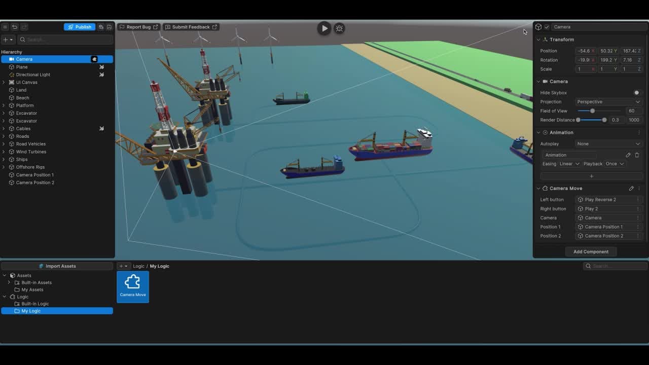First frame of logic builder video