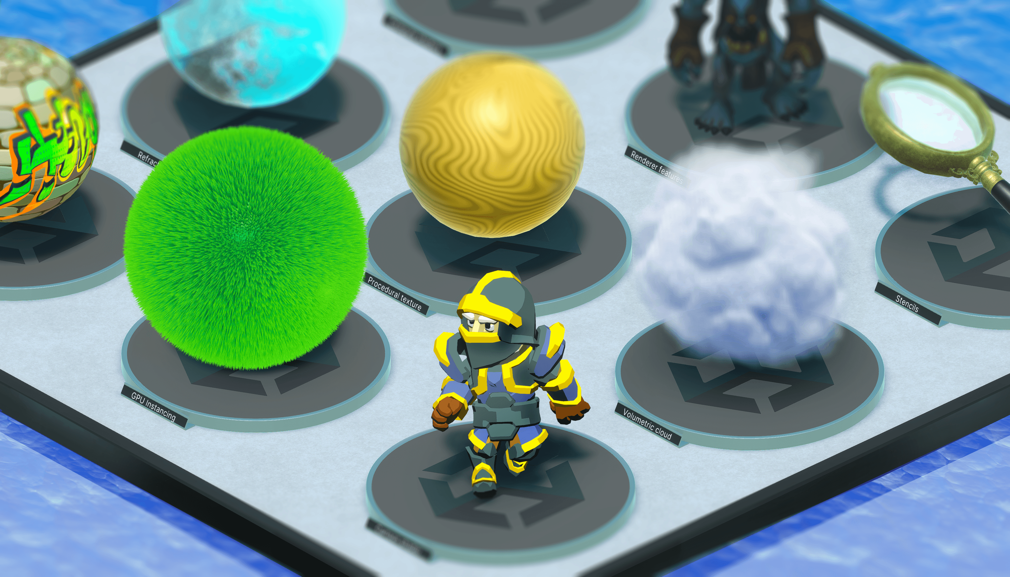 Create popular shaders and visual effects with the Universal Render Pipeline