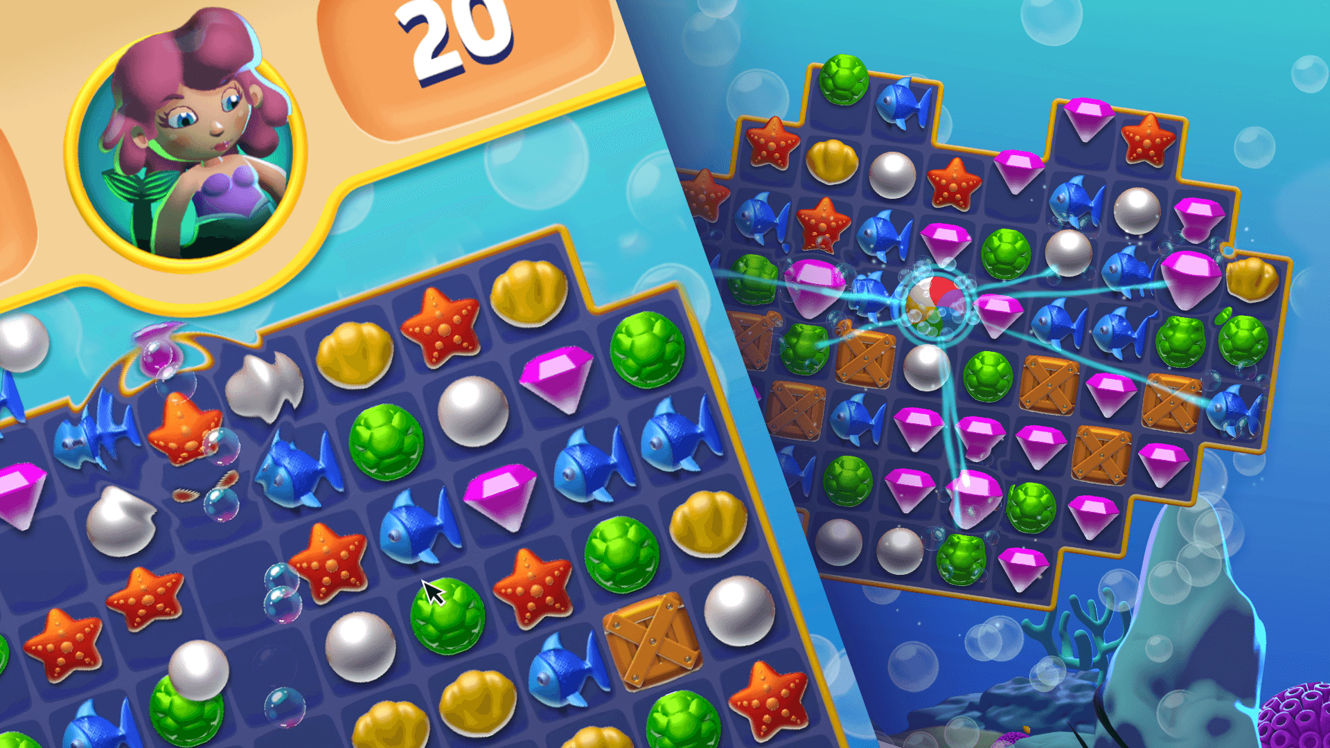 URP 2D Gem Hunter Match sample project banner